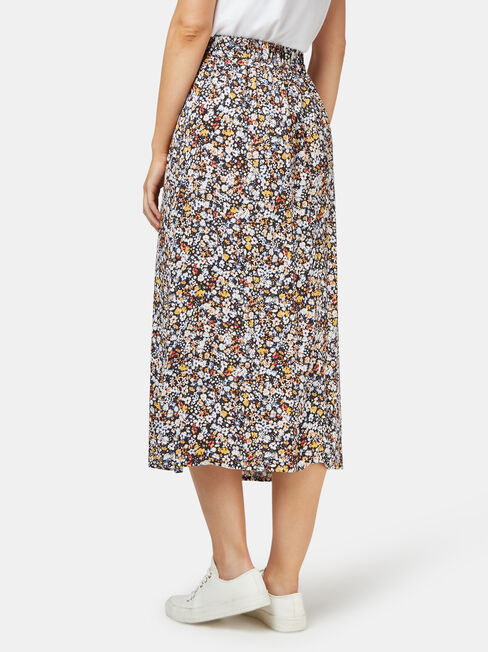 Imogen Split Midi Skirt, Multi, hi-res
