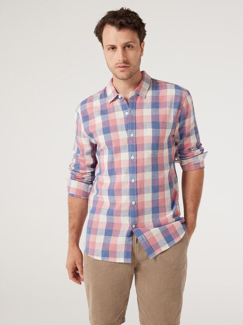 LS Craige Check Linen Shirt