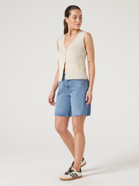 Penelope Button Thru Top, , hi-res