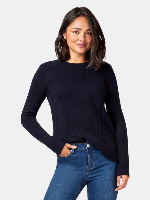 Willow High Low Pullover, Blue, hi-res