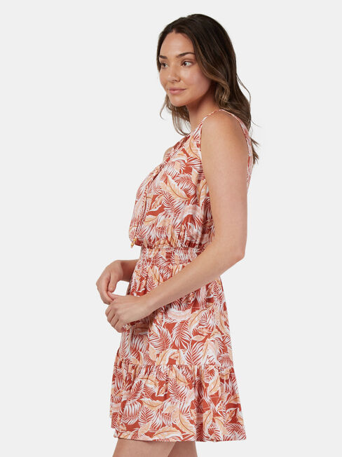 Savannah Sleeveless Dress, Red, hi-res