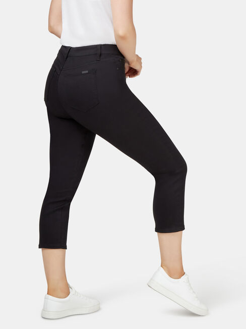 Kara Curve Embracer skinny capri, Black, hi-res