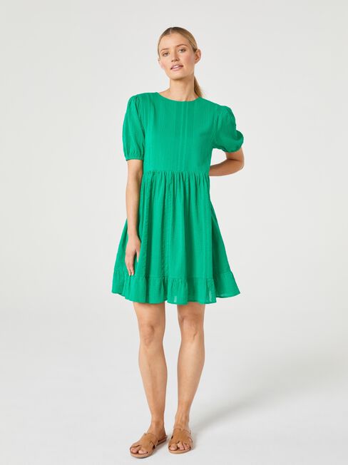 Berry Babydoll Dress, Green, hi-res