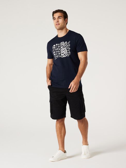 SS Beau Print Crew Tee