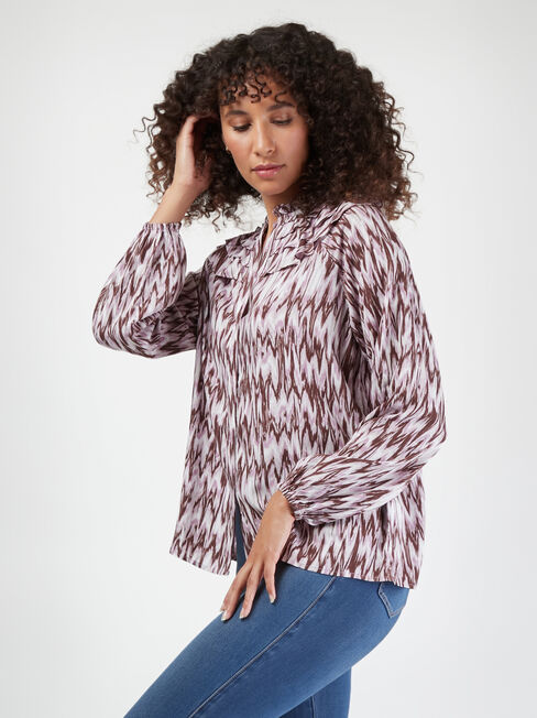 Amira Frill Top, Purple, hi-res