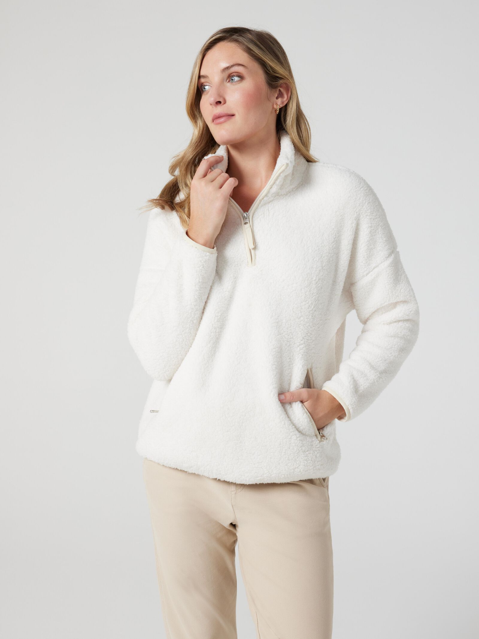 Teddy half online zip jumper