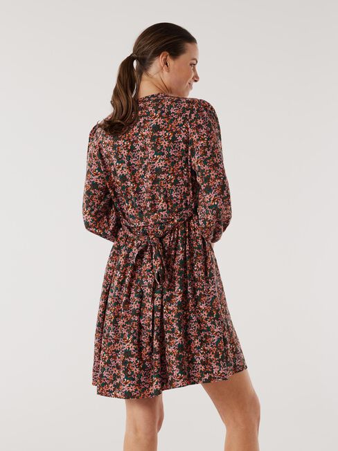 Rubia Button Front Dress, Floral, hi-res