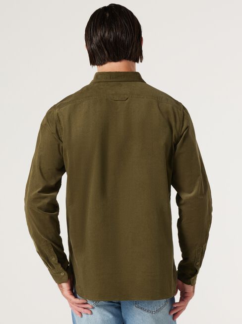 Chicago Corduroy Shirt, Green, hi-res