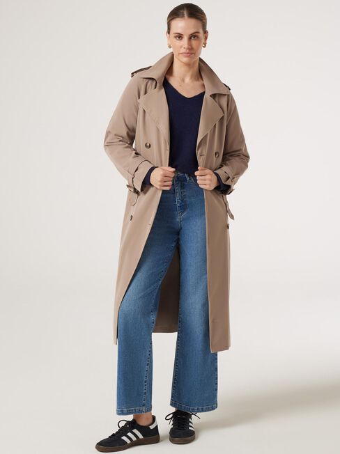 Avery V-Neck Knit, Blue, hi-res