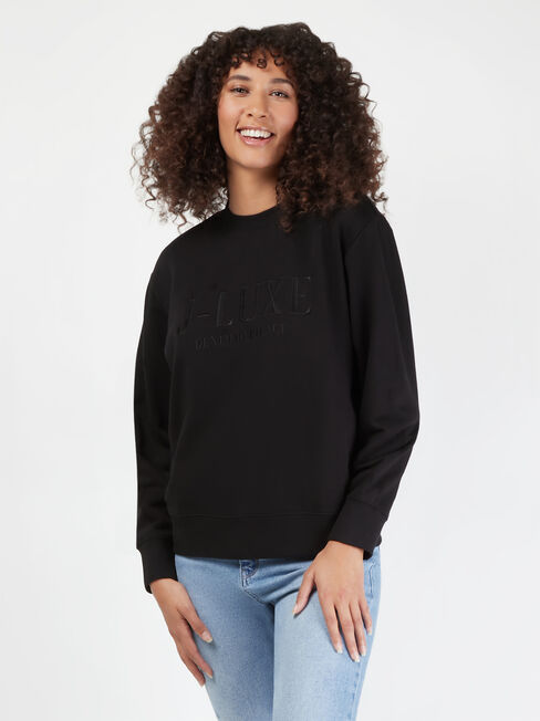 J-Luxe Sweat, Black, hi-res