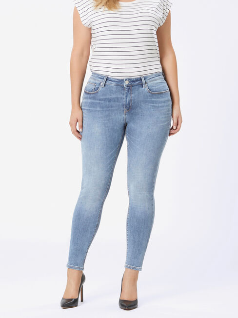 Curve Embracer Skinny jeans Soft Vintage, Light Indigo, hi-res