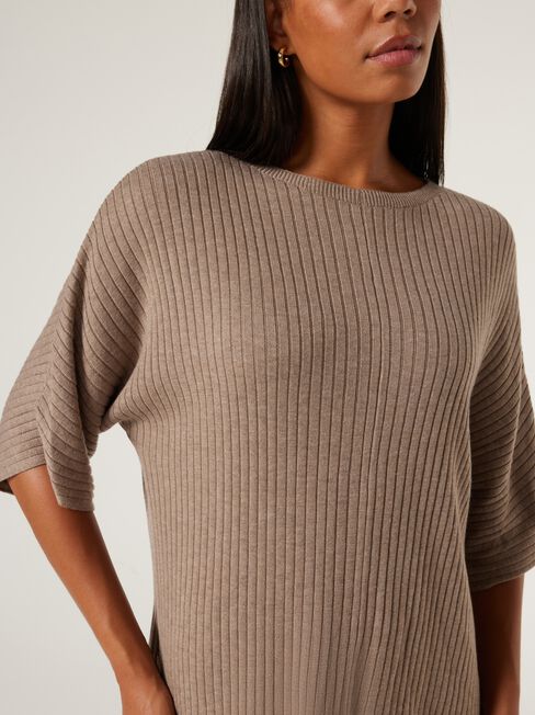 J-Luxe Chunky Ribbed T-Shirt