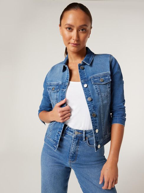 Classic Stretch Denim Jacket