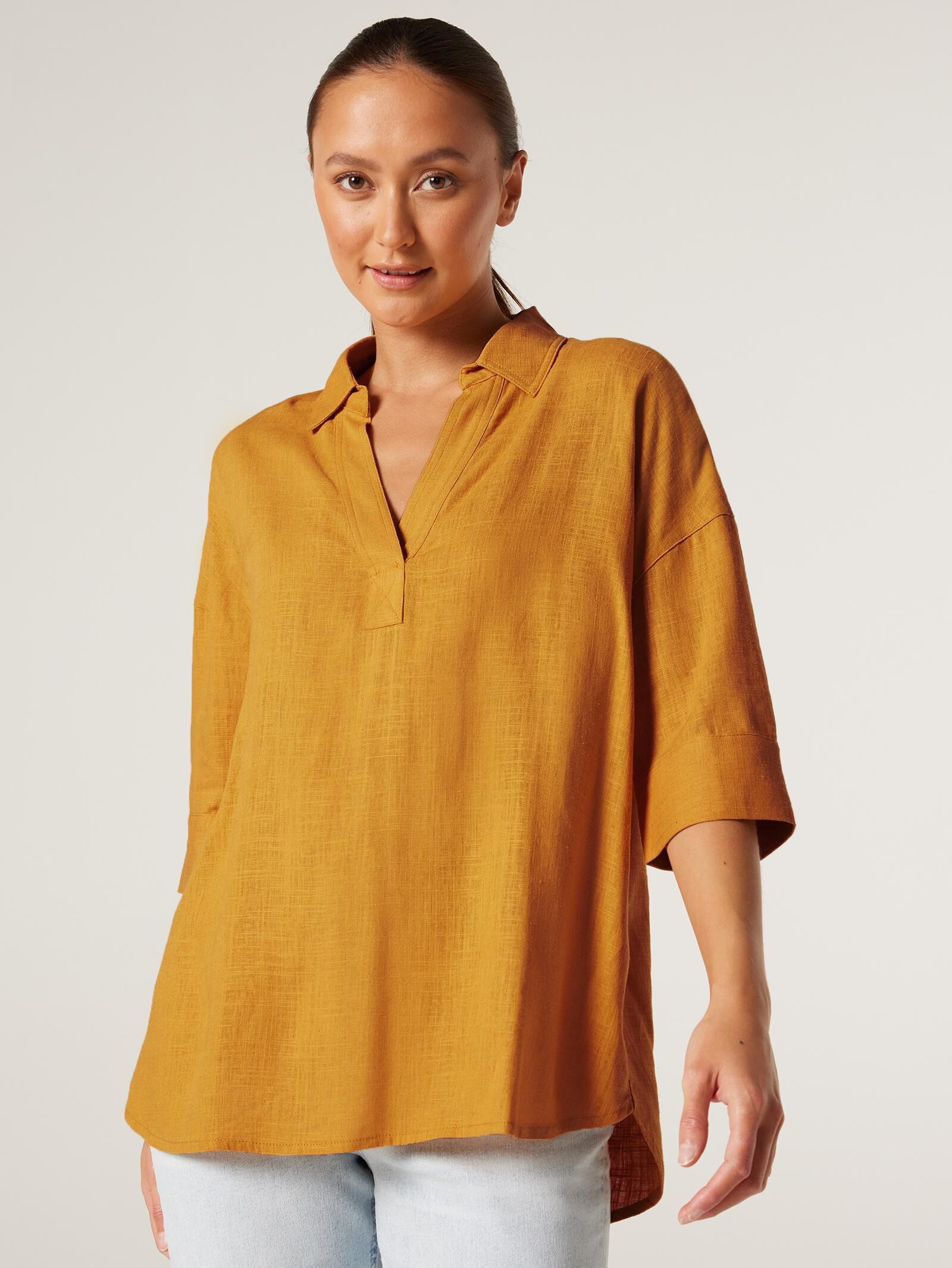 Yellow tunic shirt outlet