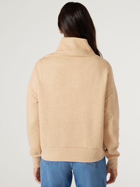 Varley Half Zip Soft Touch Pullover, Caramel, hi-res