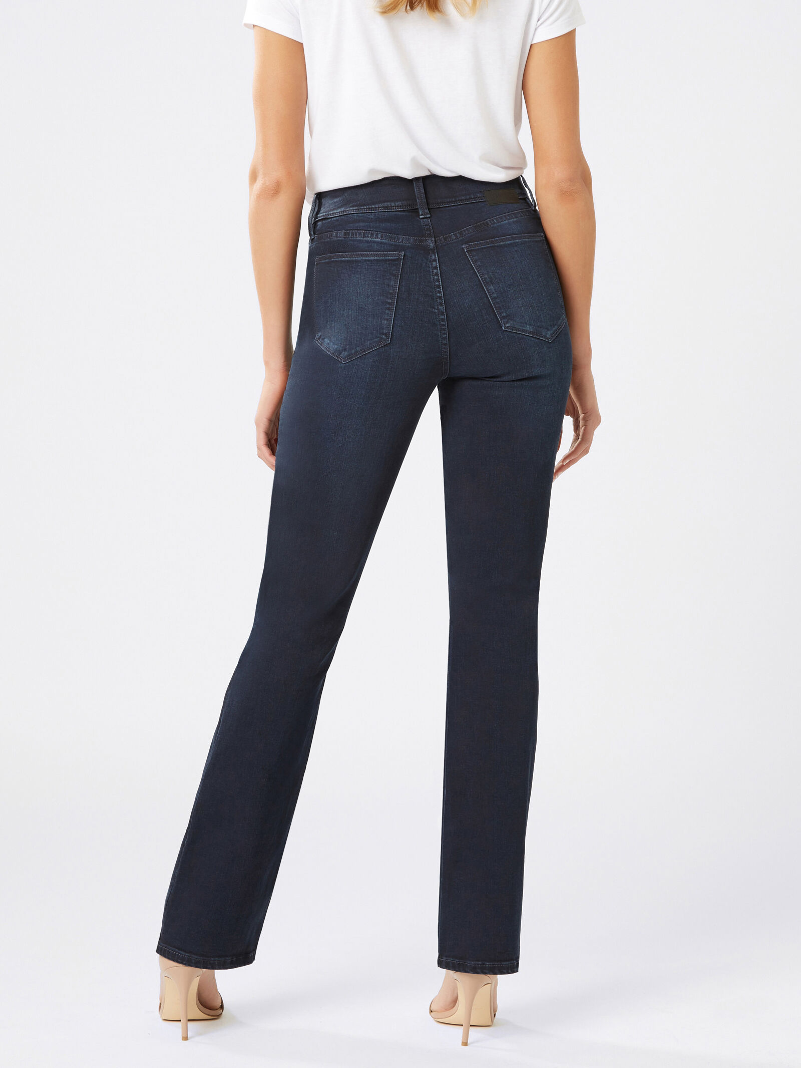 women's totally slimming at waist bootcut jeans