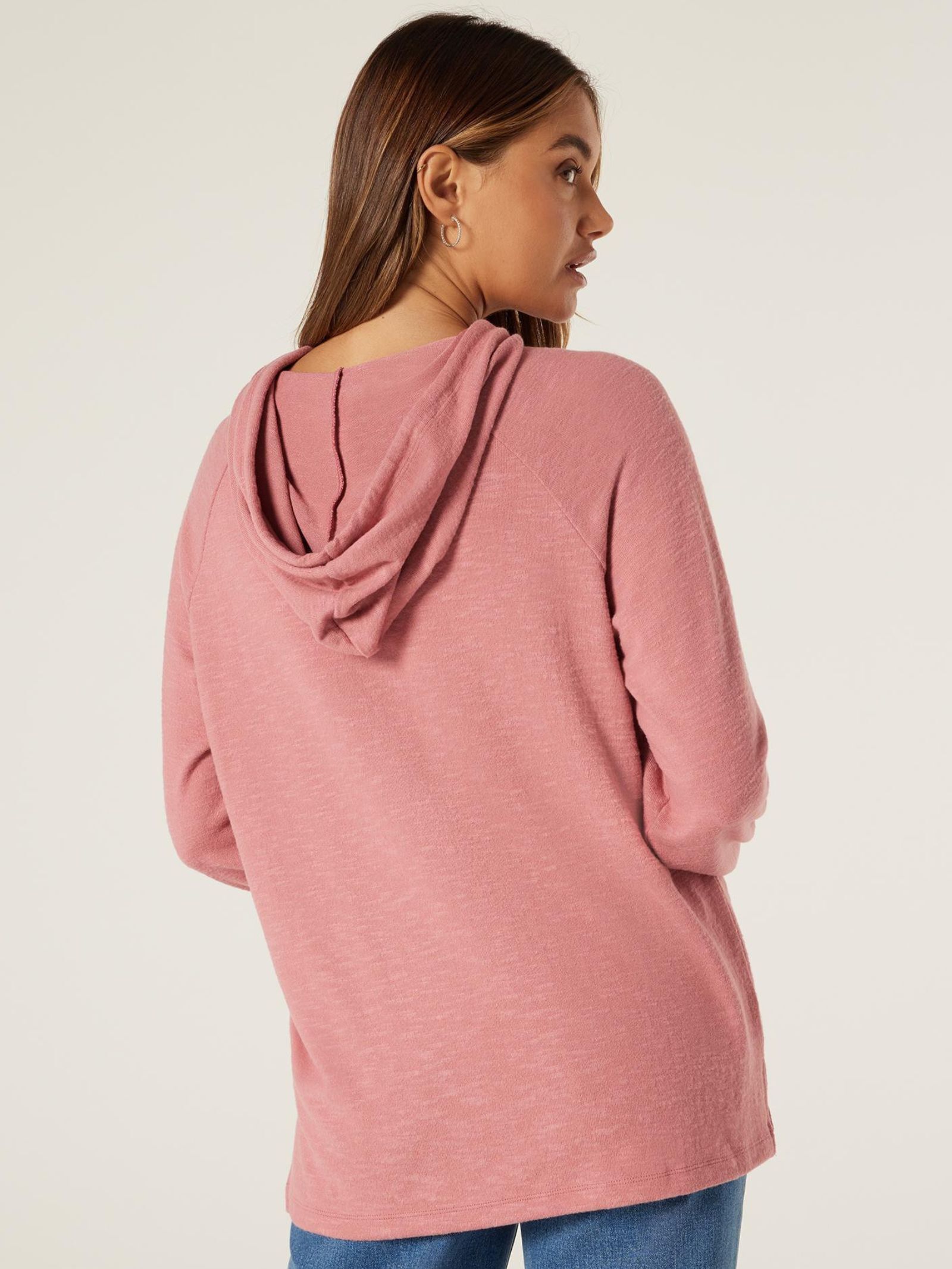 Washed out pink hoodie discount