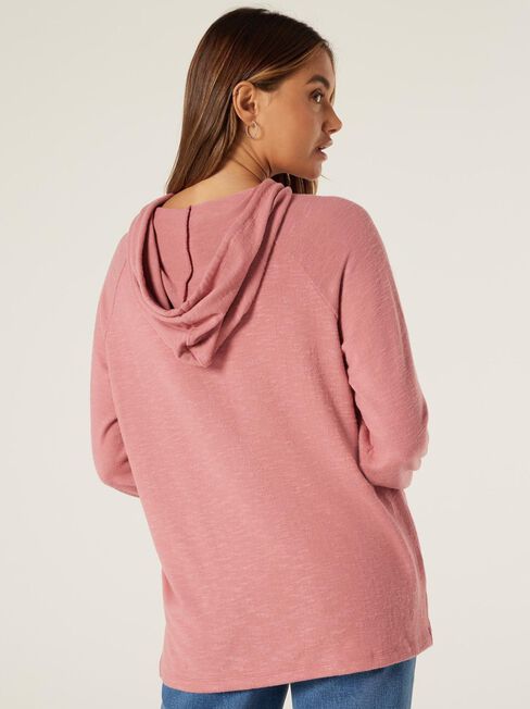 Kendal Soft Touch Hoodie, Dusty Pink, hi-res