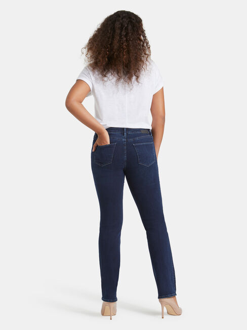 Slim Straight Jeans Deep Sea Blue, Dark Indigo, hi-res
