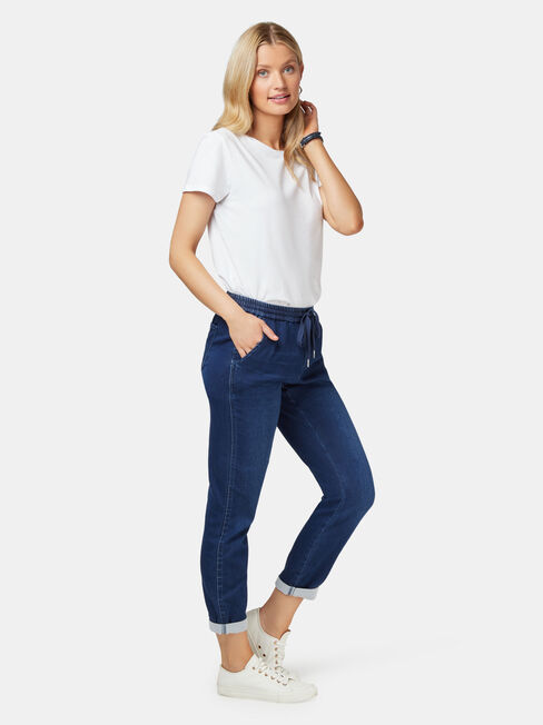 Amy Luxe Lounge Jogger Dark Indigo, Dark Indigo, hi-res