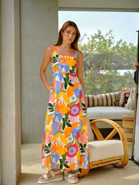 Priya Sleeveless Dress, Multi, hi-res