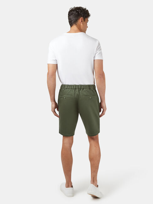 Drew Tie Front Knit Short, Green, hi-res