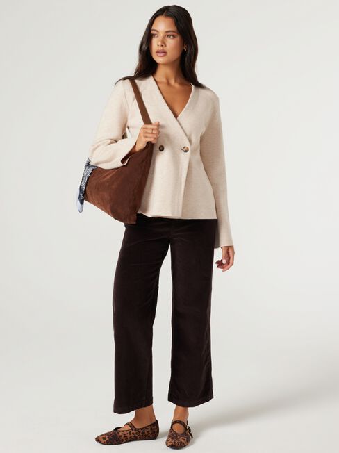 Hayleigh Knit Cardigan, Oatmeal, hi-res