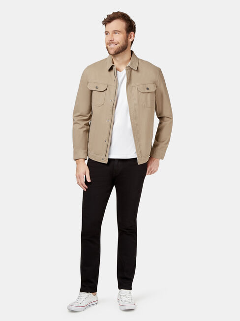 Carter Trucker Jacket, Brown, hi-res