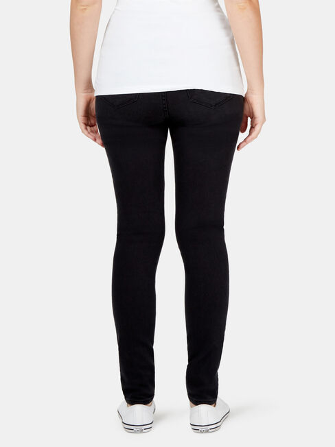 Heather Maternity Classic Skinny, Black, hi-res