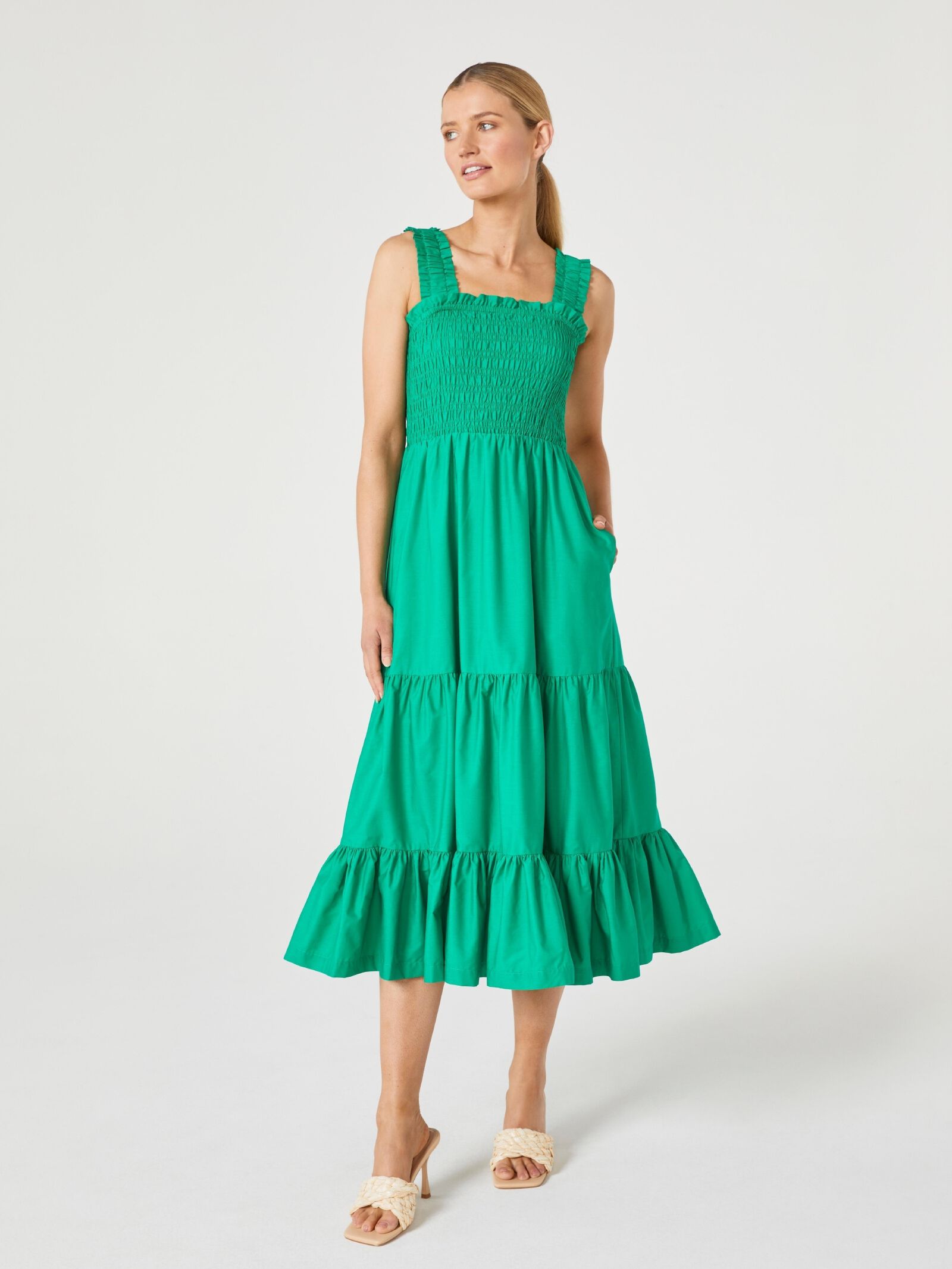 Smocked bodice sundress on sale