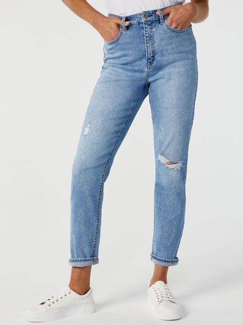 Brooke High Waisted Tapered Crop Jeans