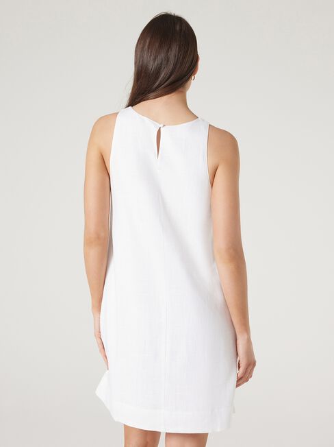 Sophie Shift Dress, White, hi-res