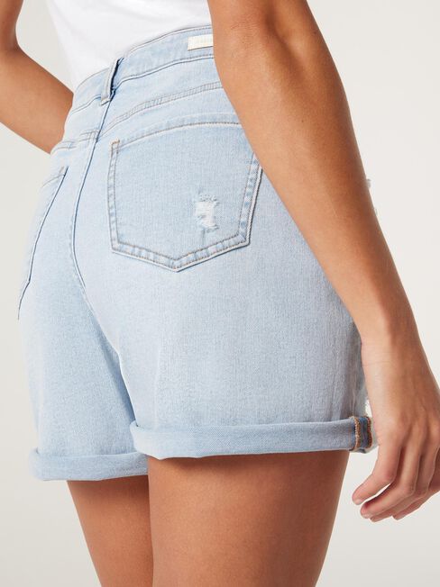 Alexa Boyfriend Short, Light Blue, hi-res