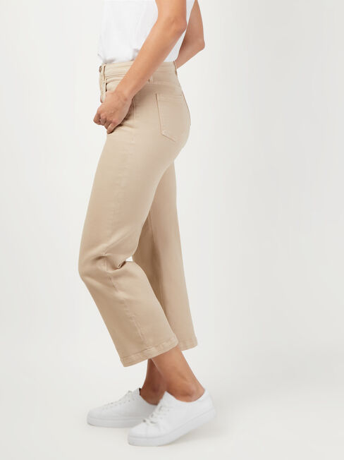 Kelly Wide Leg Crop Jeans, Sandwash, hi-res
