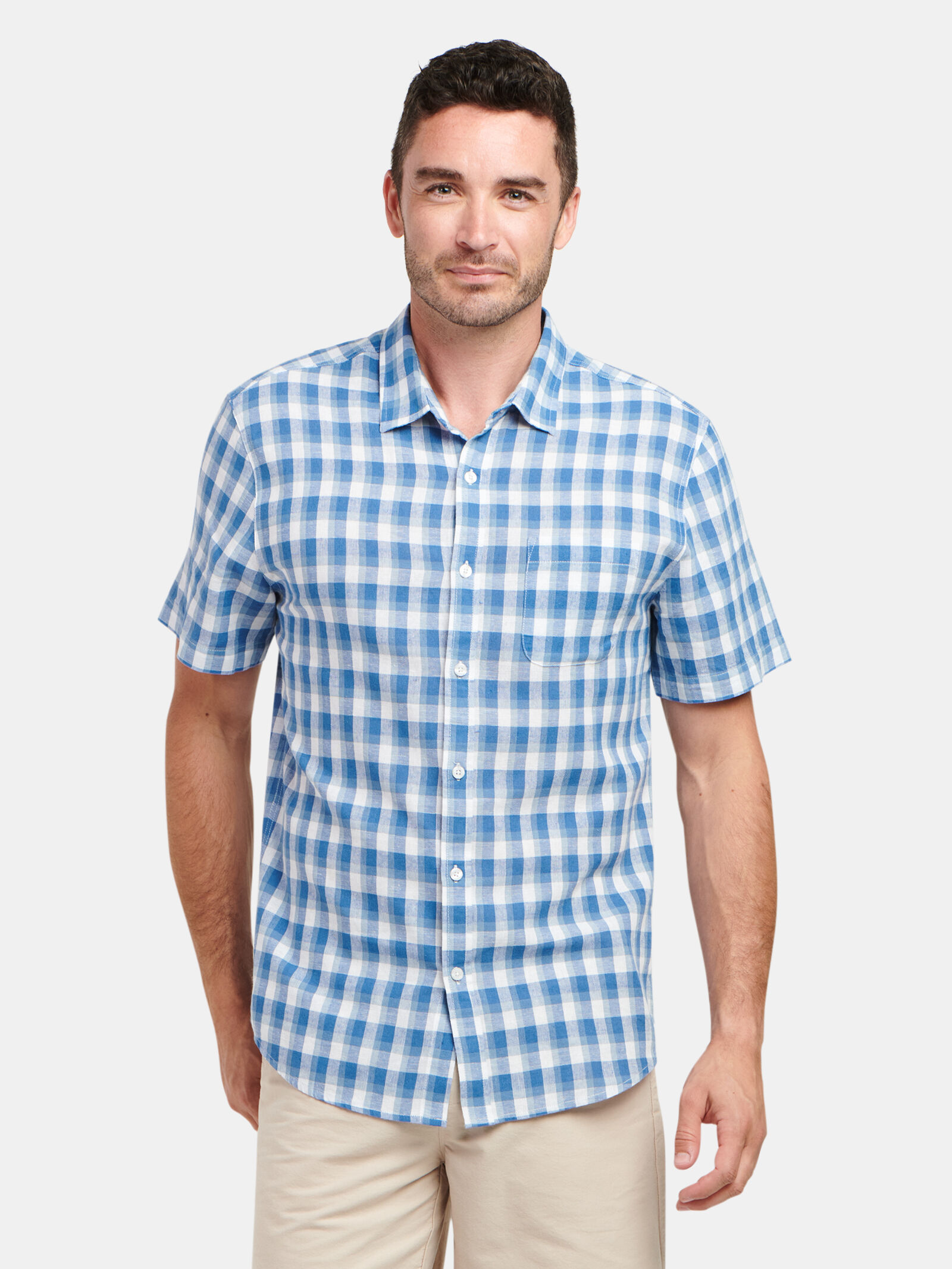 Trent Short Sleeve Check Shirt Jeanswest