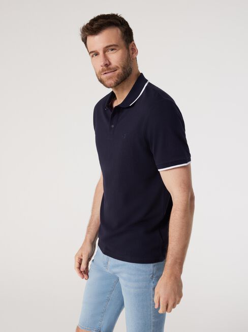 SS Nash Tipped Polo | Jeanswest