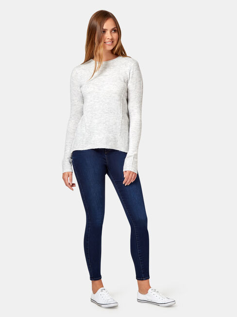 Willow High Low Pullover, Grey, hi-res