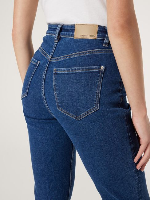 Brooke Tapered Crop Jeans, Dark Indigo, hi-res