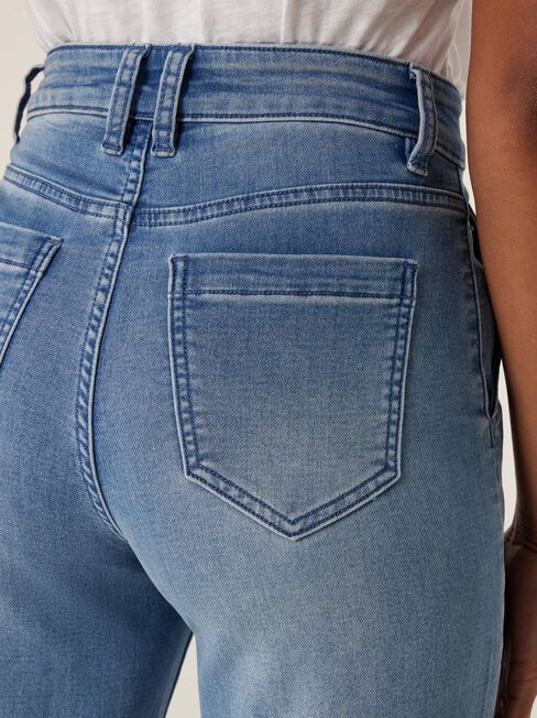 Lisa Luxe HW Wide Leg Jeans, Mid Vintage, hi-res
