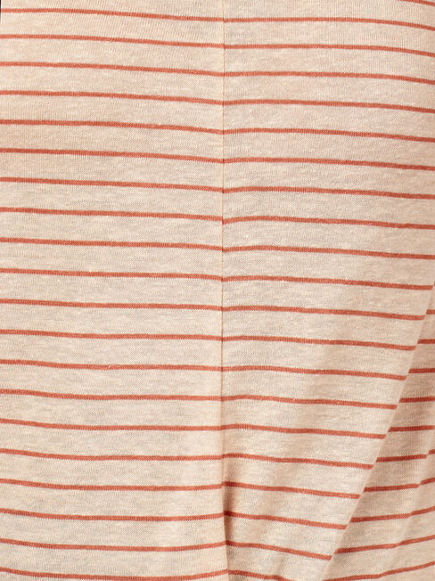 Nia Knot Front Tee, Red, hi-res