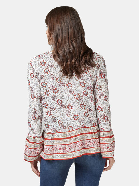 Kinsley Lace Detail Blouse, Multi, hi-res