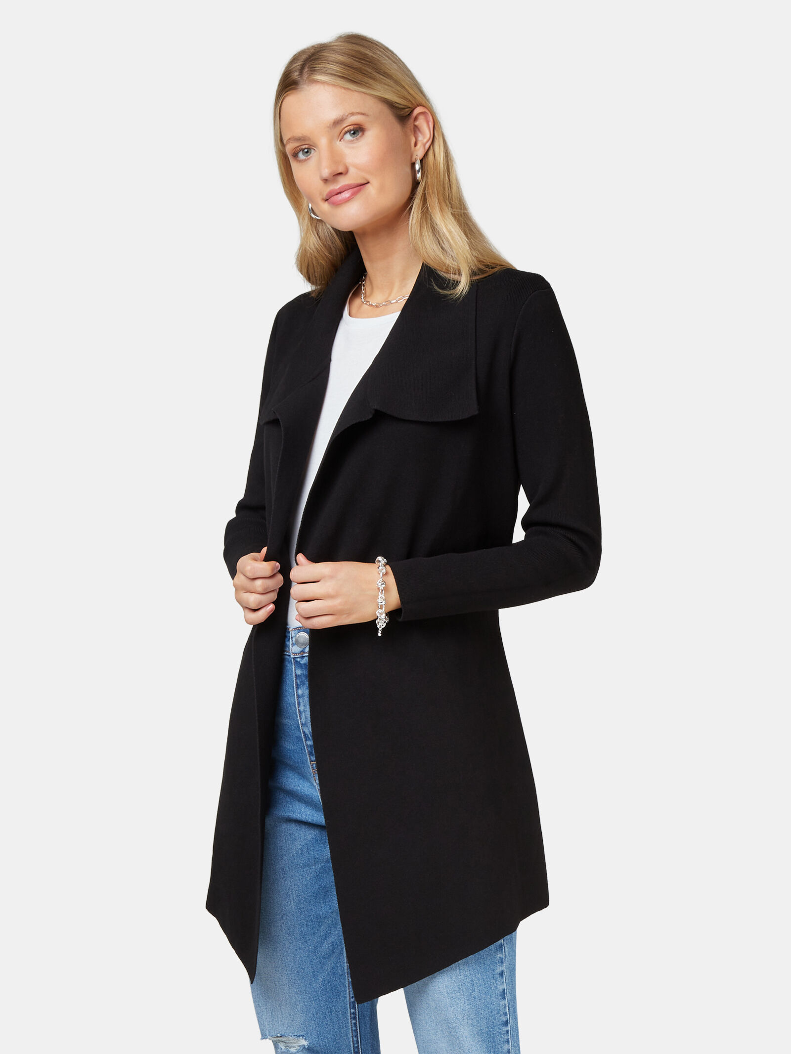 black waterfall cardigan australia