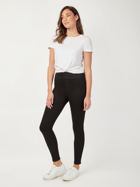 Tessa J-Luxe Skinny Jeans Black, Black, hi-res