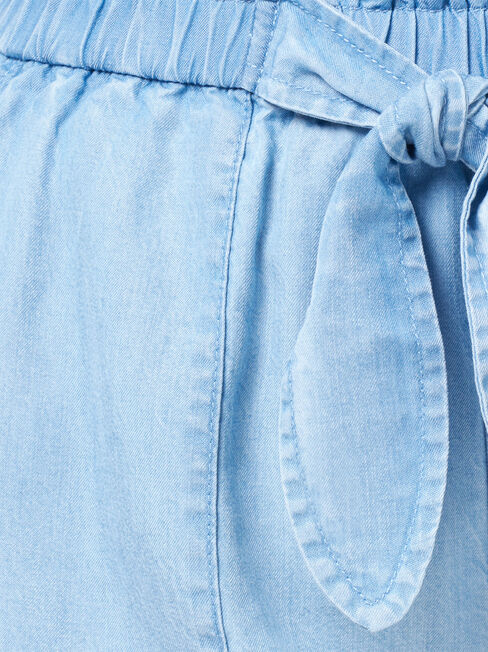 Tahlia Chambray Short, Blue, hi-res