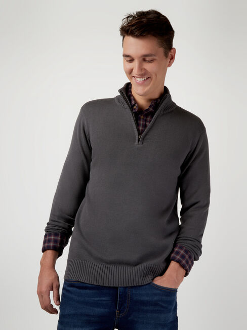 LS Nelson Brushed Check Shirt, Blue, hi-res