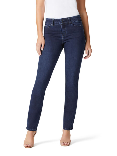 Hip Hugger Slim Straight jeans Dark Sapphire, Dark Indigo, hi-res