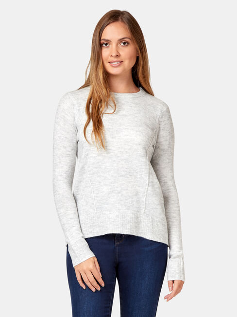 Willow High Low Pullover, Grey, hi-res