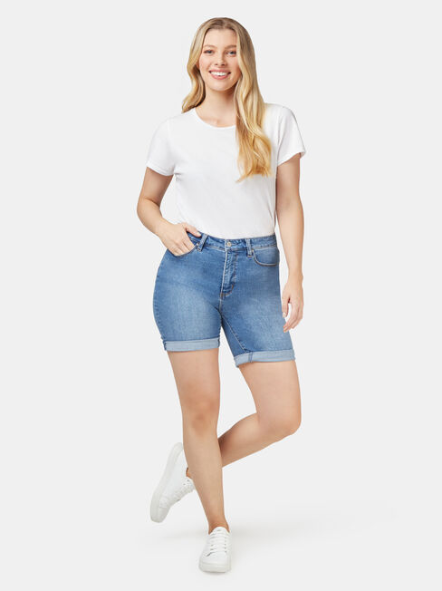 Sophia Curve Embracer Bermuda Short Light Vintage, White, hi-res