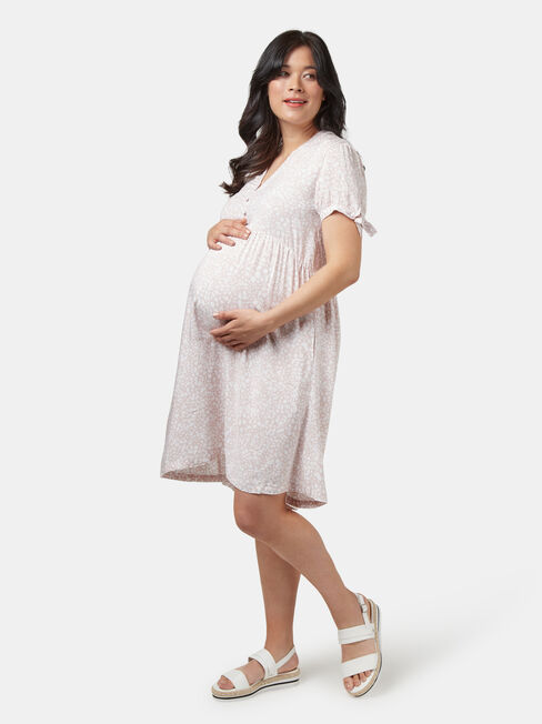 Pia Printed Maternity Dress, Multi, hi-res