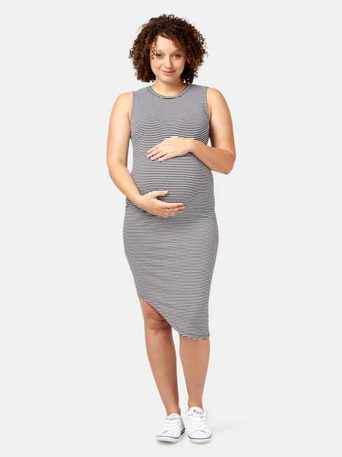 Clara Maternity Dress, Black, hi-res